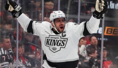 Anze Kopitar takes over as the Kings ALL-TIME points scorer!