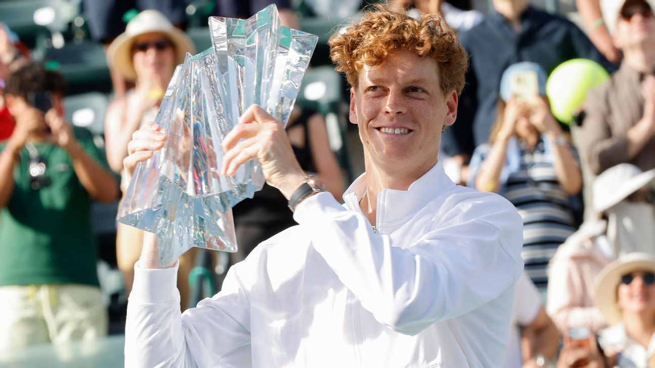 Jannik Sinner beats Daniil Medvedev for 1st Indian Wells title