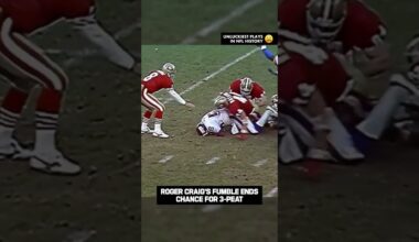UNLUCKIEST PLAYS in NFL History: Roger Craigs fumble ends chance for 3 Peat