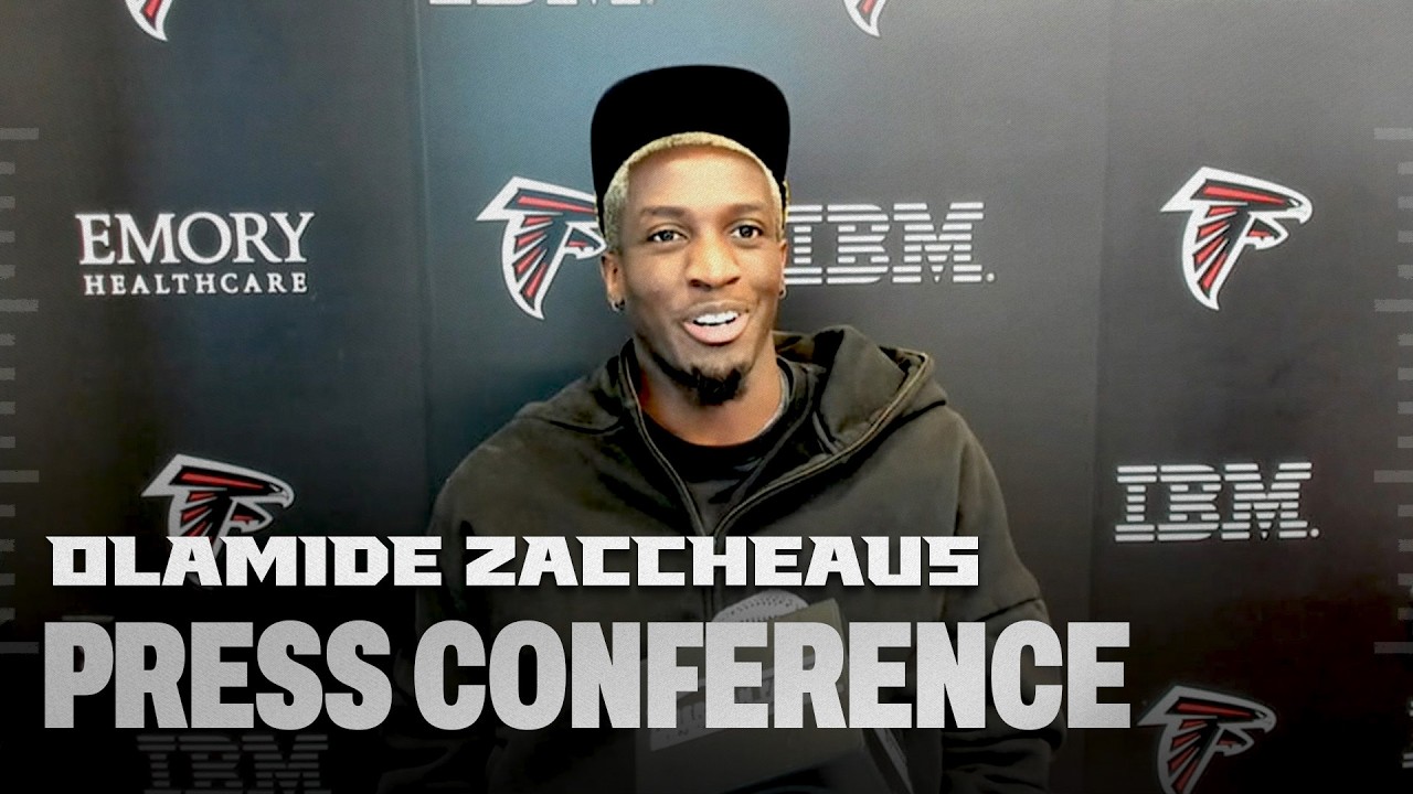 Falcons Wide Receiver Olamide Zaccheaus on returning to Atlanta | Press Conference