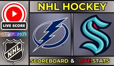 🔴 Tampa Bay Lightning vs Seattle Kraken LIVE | NHL | Mar 17, 2026 | REAL-TIME SCOREBOARD