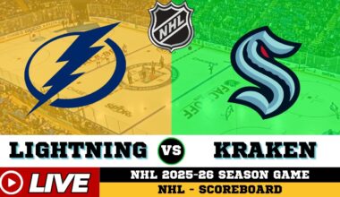 🔴LIVE : Tampa Bay Lightning Vs Seattle Kraken | NHL 2026 | NHL Live SCOREBOARD