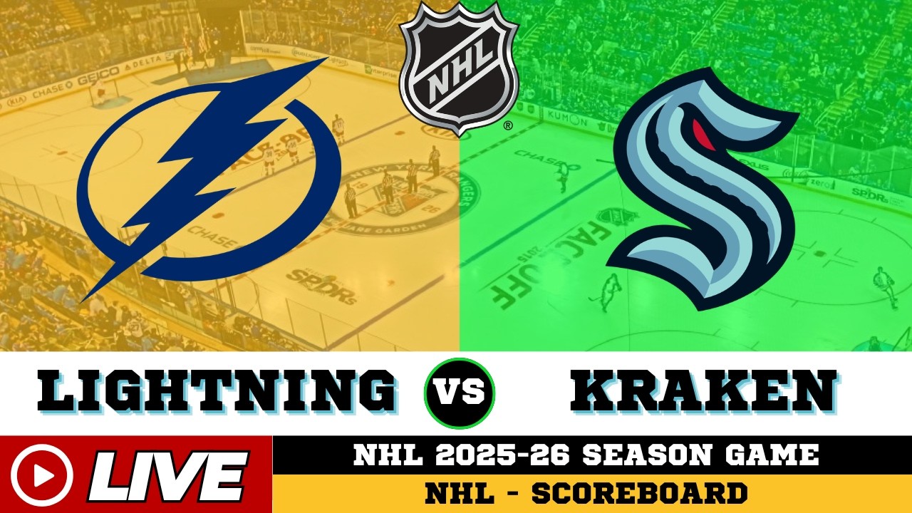 🔴LIVE : Tampa Bay Lightning Vs Seattle Kraken | NHL 2026 | NHL Live SCOREBOARD