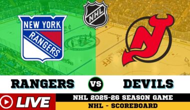 🔴LIVE : New Jersey Devils Vs New York Rangers | NHL 2026 | NHL Live SCOREBOARD