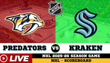 🔴LIVE : Seattle Kraken Vs Nashville Predators | NHL 2026 | NHL Live SCOREBOARD