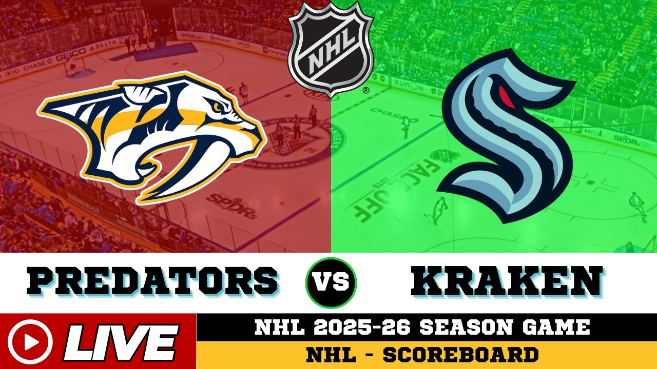 🔴LIVE : Seattle Kraken Vs Nashville Predators | NHL 2026 | NHL Live SCOREBOARD