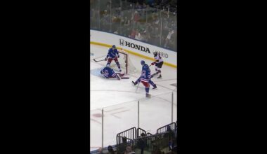 Timo Meier with a Short Goal vs. New York Rangers