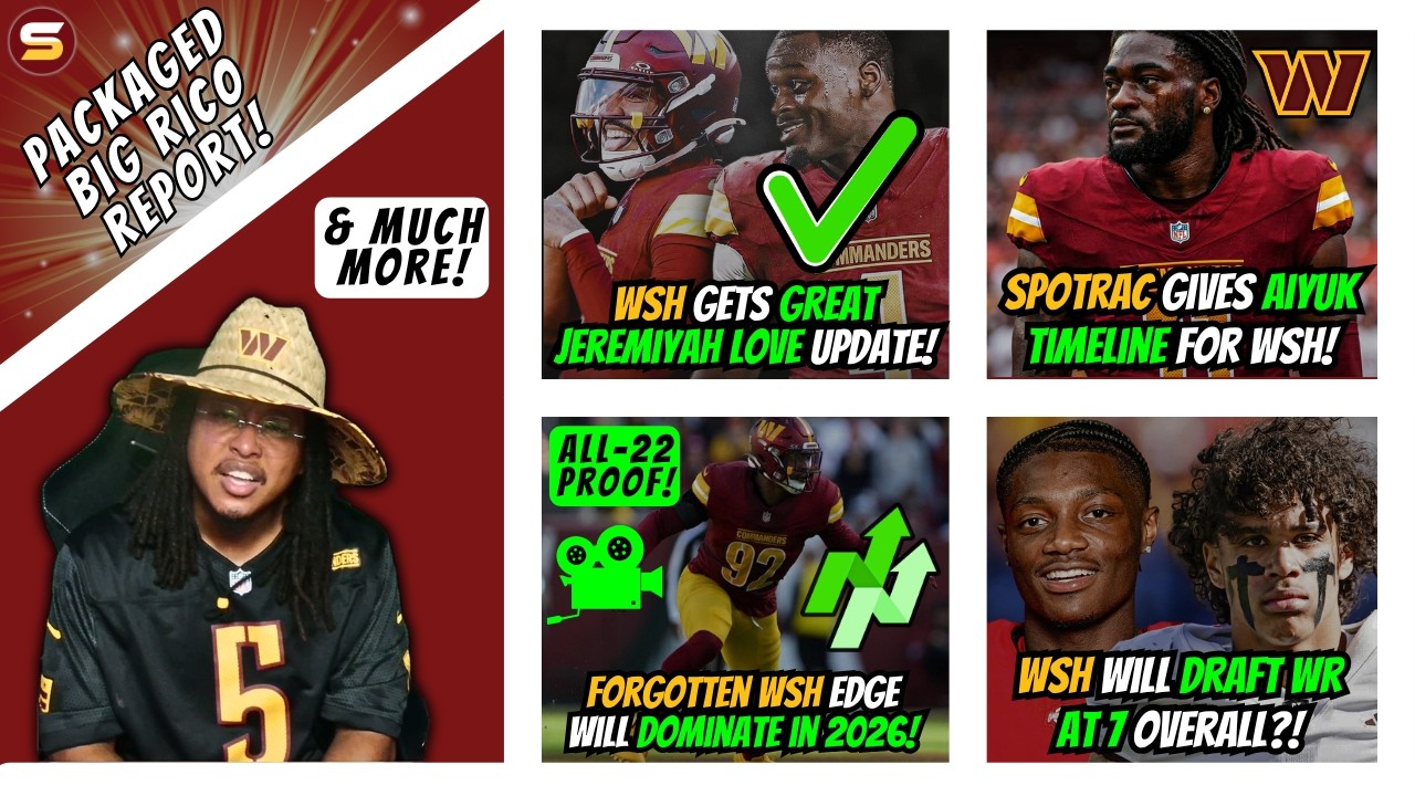 🔥GREAT WSH J Love Update! Aiyuk Timeline Update! Drafting WR at 7? Forgotten WSH EDGE Will DOMINATE!