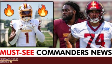 Commanders News: Brandon Aiyuk Update, Brandon Coleman Moving To Center? + NEW White Helmet Coming?
