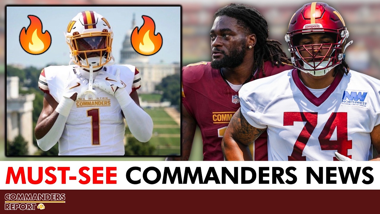 Commanders News: Brandon Aiyuk Update, Brandon Coleman Moving To Center? + NEW White Helmet Coming?