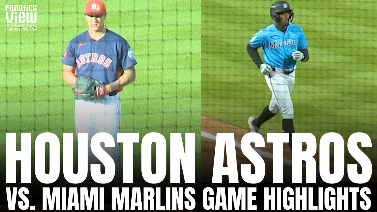 Houston Astros vs. Miami Marlins Spring Training Game Highlights | Hunter Brown Final Start 3.20.26