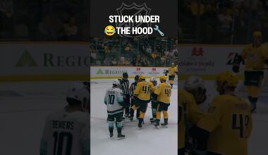 That puck was STUCK 😂👀