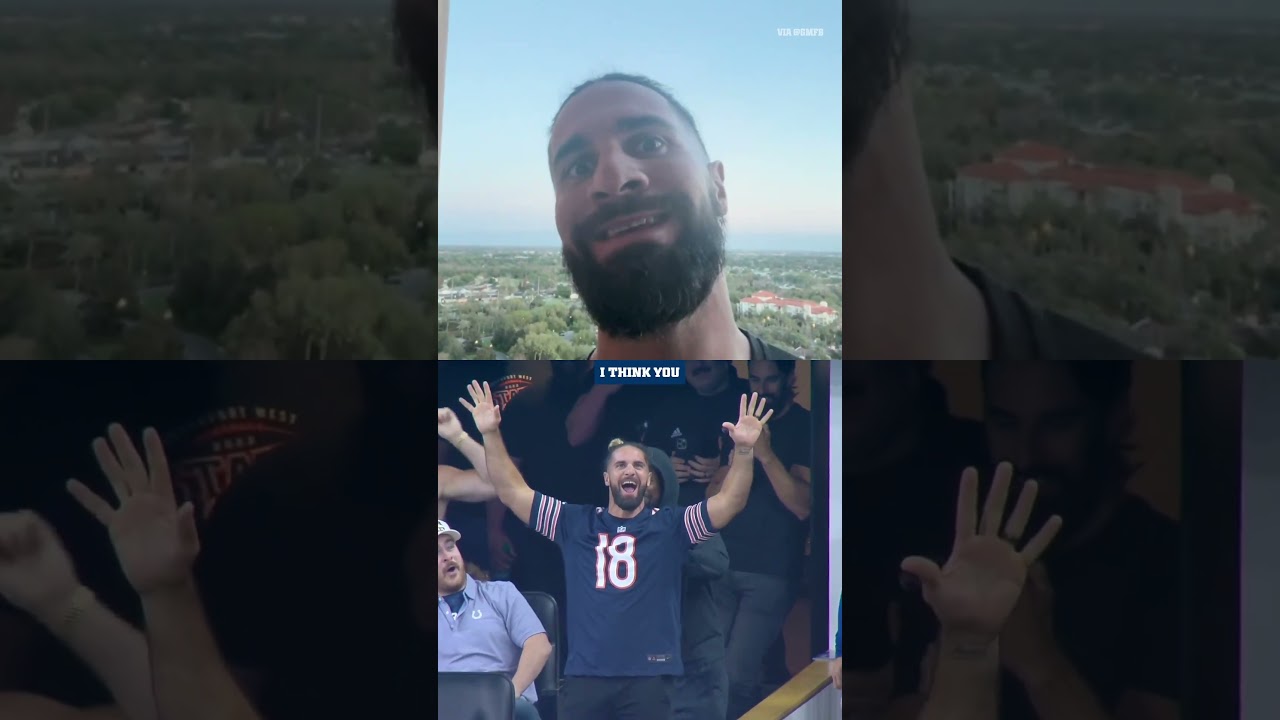 the collab we didn't know we needed with WWE. #WWE #sethrollins #tyhilton #nfl #indianapoliscolts