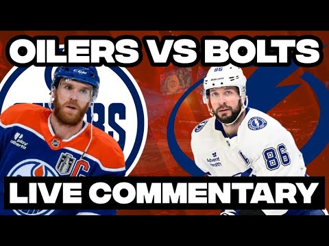 Edmonton Oilers Vs Tampa Bay Lightning LIVE COMMENTARY! | 2025-26 NHL Season