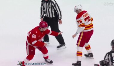 Dominik Shine vs Martin Pospisil | Red Wings vs Flames | Mar 16, 2026