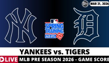 NEW YORK YANKEES VS DETROIT TIGERS ⚾️ MLB Spring Training Game Score Radio Play-by-Play
