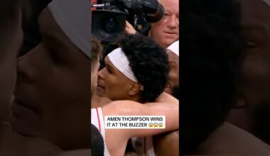 AMEN THOMPSON WINS IT 🤯🤯🤯🚨 #TissotBuzzerBeater