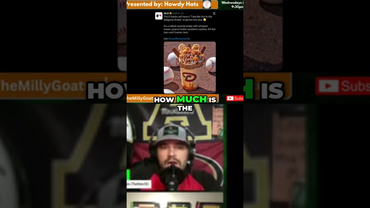 D-Backs $15 Milkshake: Ridiculous Food or Ballpark Treat? #shorts