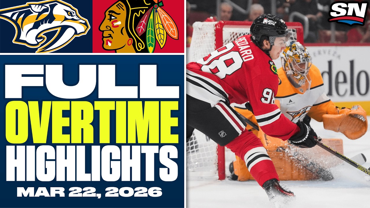Nashville Predators at Chicago Blackhawks | FULL Overtime Highlights - March 22, 2026o0