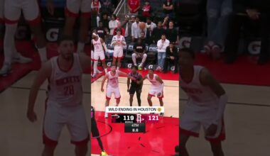 What a #FantasticFinish in Houston between the Rockets and the Heat 🙌