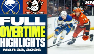Buffalo Sabres at Anaheim Ducks | FULL Overtime Highlights - March 22, 2026