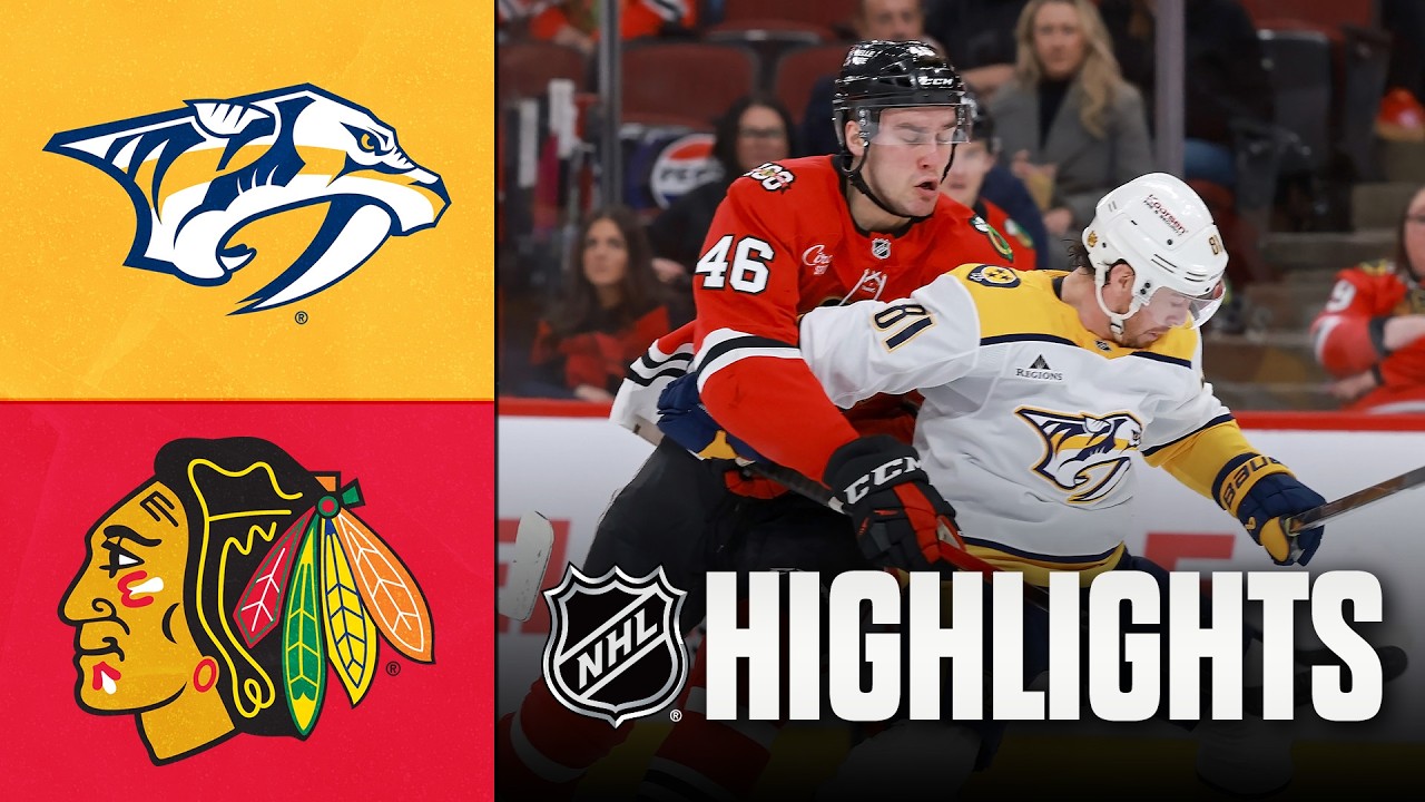 Predators vs. Blackhawks | NHL Highlights | March 22, 2026