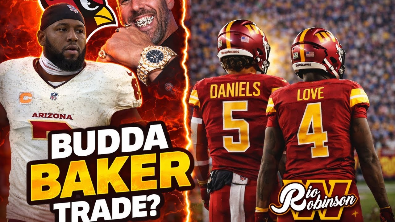 Jeremiyah Love “Number 1” on Washington Commanders Big Board? Budda Baker Trade 👀 @WSHCarter