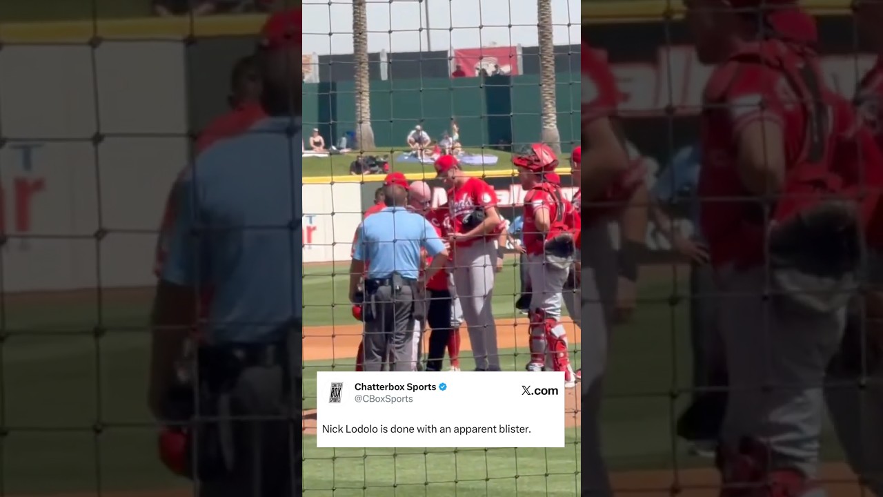 Nick Lodolo left his final spring training start with a blister on his left index finger #Reds