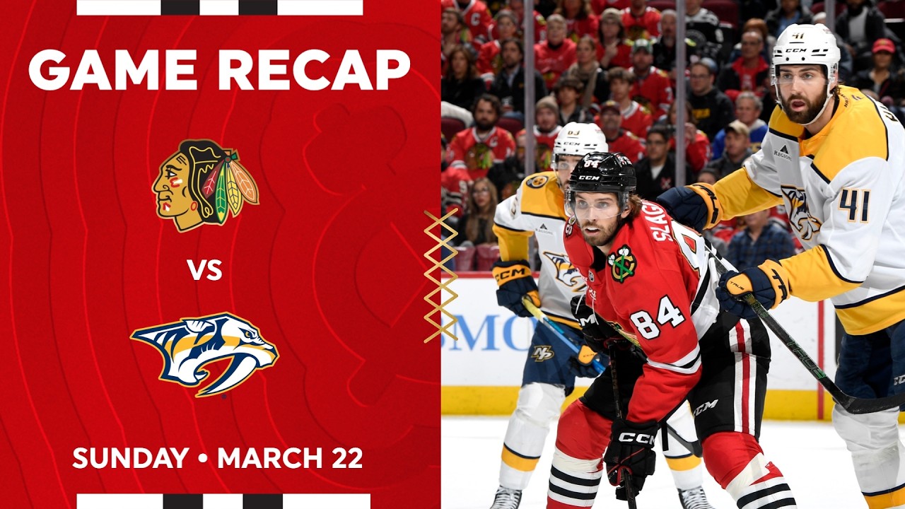 Blackhawks vs. Predators Game Highlights | 3.22.26