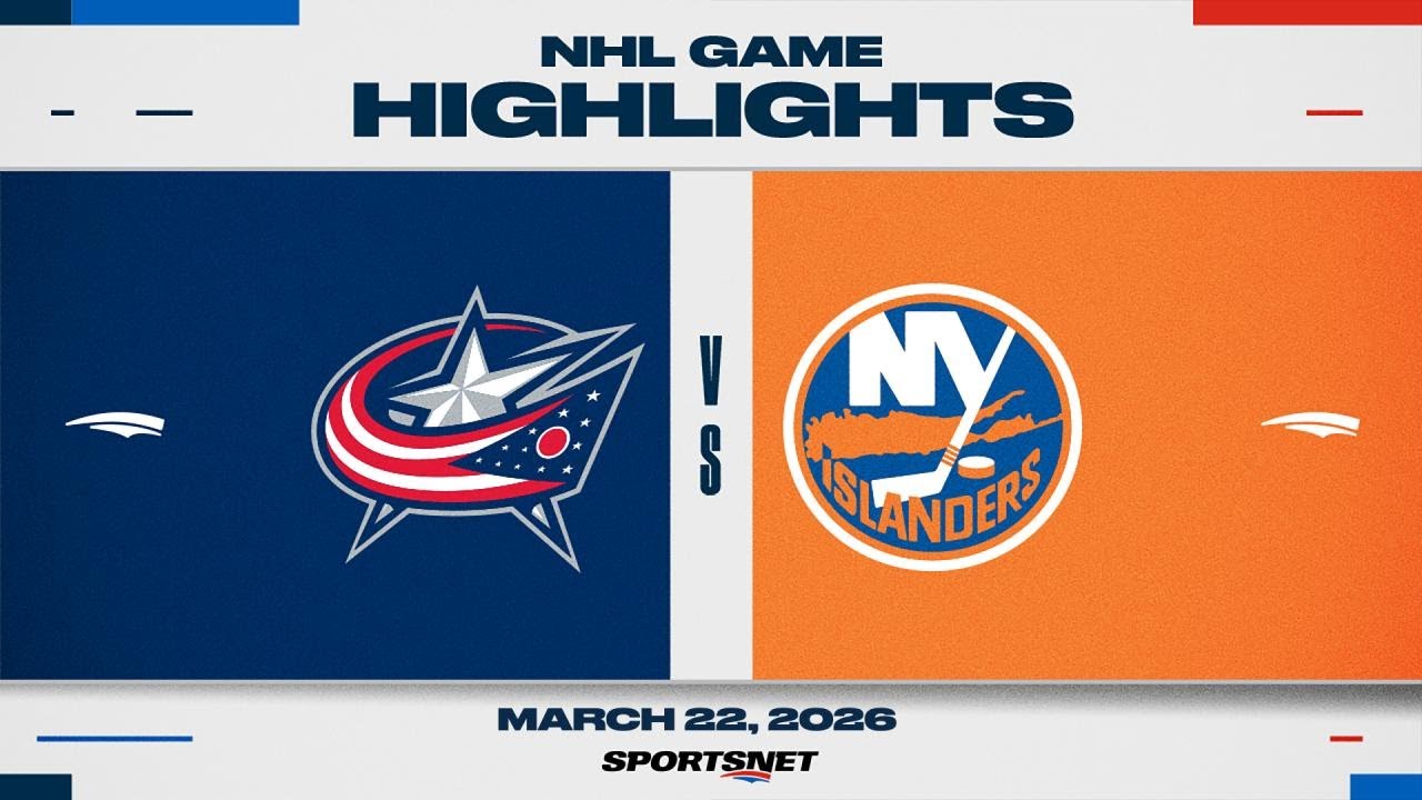 NHL Highlights | Blue Jackets vs. Islanders - March 22, 2026
