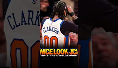 KNICKS WIN‼️ BUT JORDAN CLARKSON🇵🇭 DID THIS 👀🔥 #shortsbasketball #jordanclarkson #newyorkknicks #nba