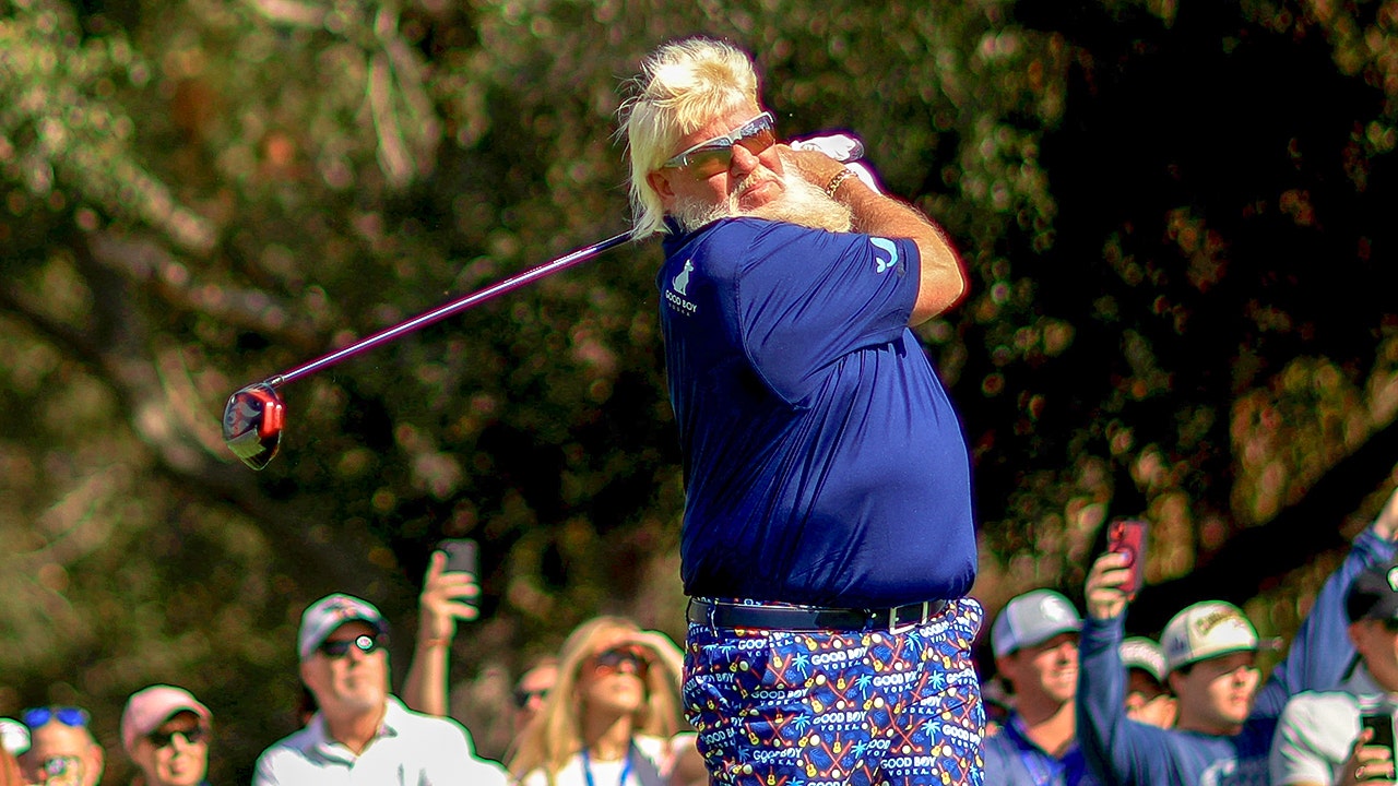 Golf legend John Daly slides down desert hill in viral golf video