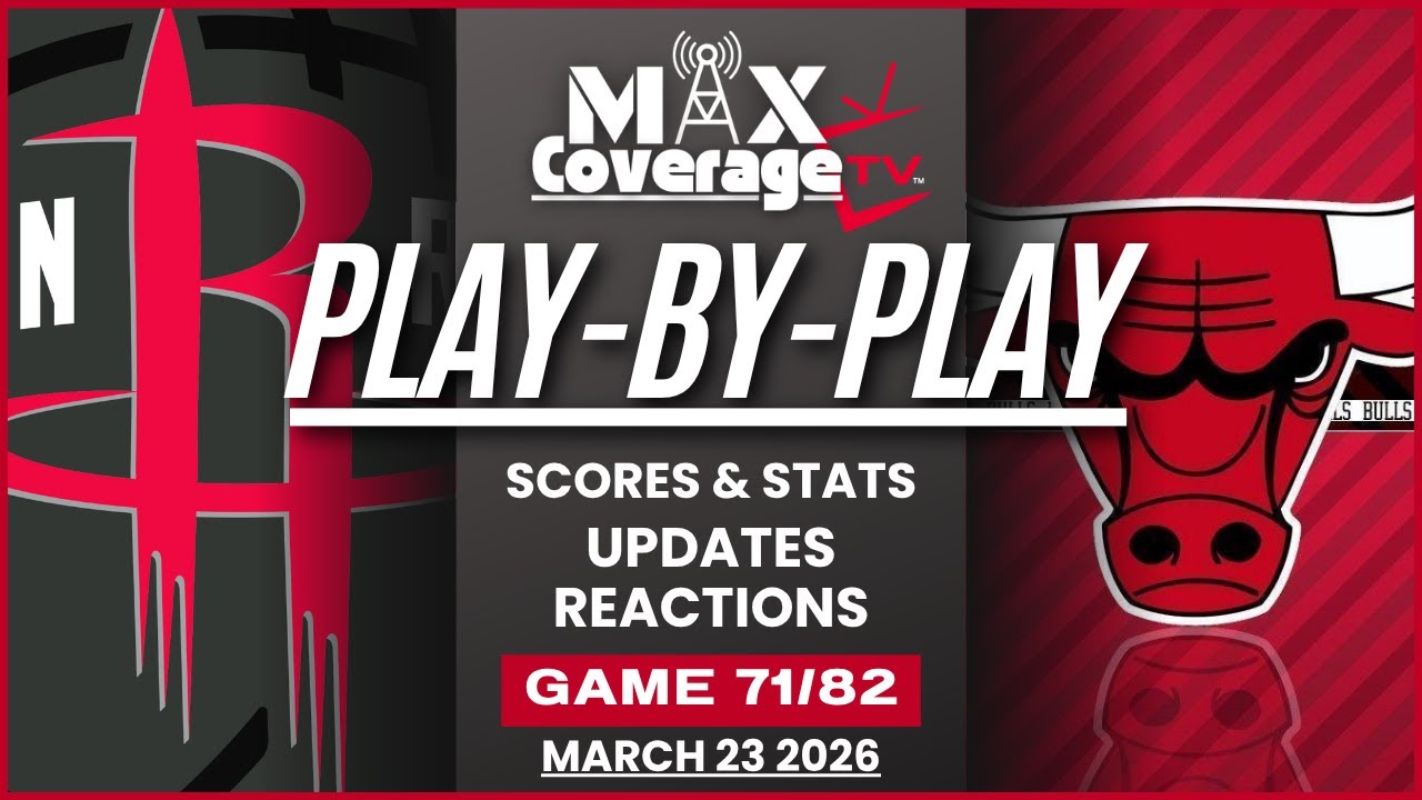 🔴LIVE - Houston Rockets vs Chicago Bulls - Play-By-Play & Reactions (3/23/26)