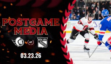 LIVE: Postgame Media OTT 2 NYR 1
