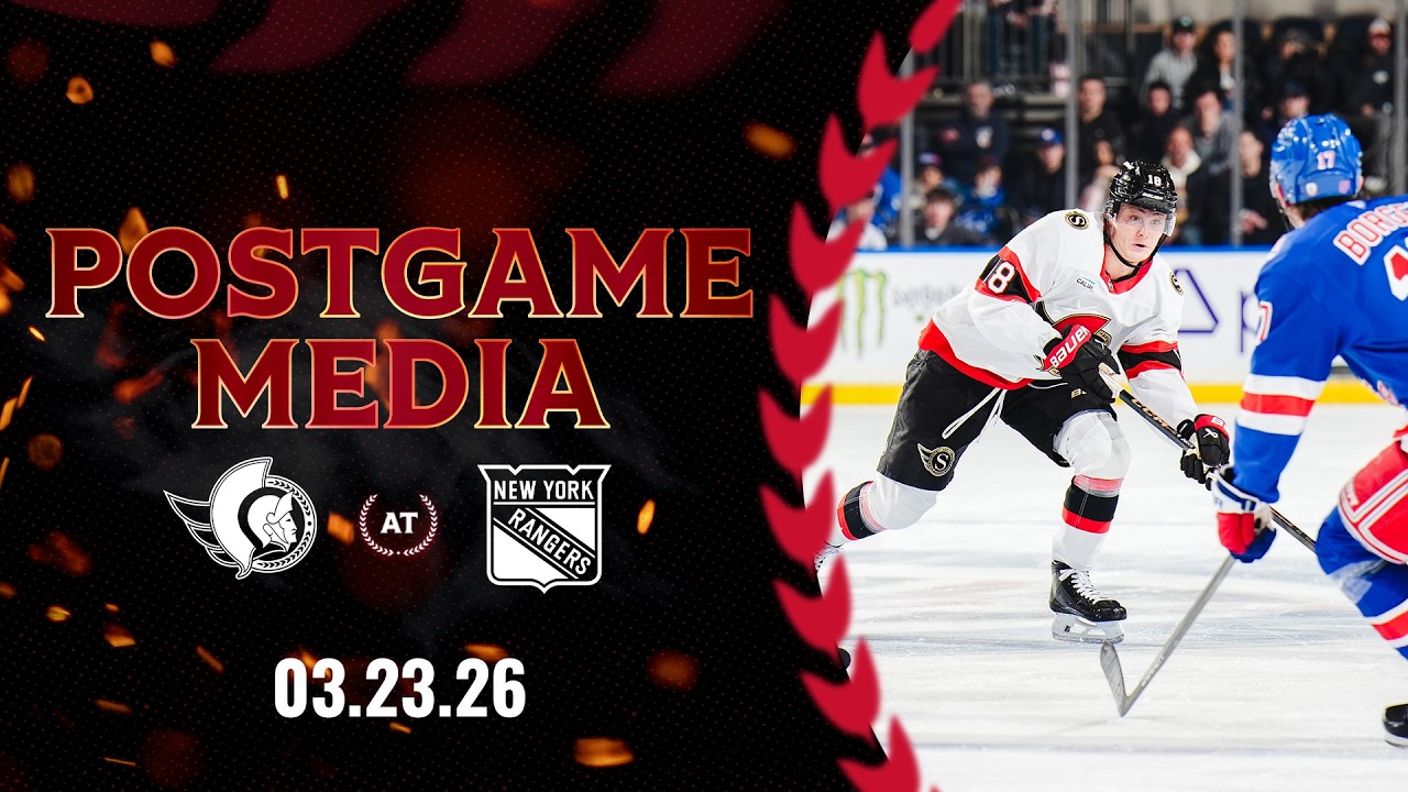 LIVE: Postgame Media OTT 2 NYR 1