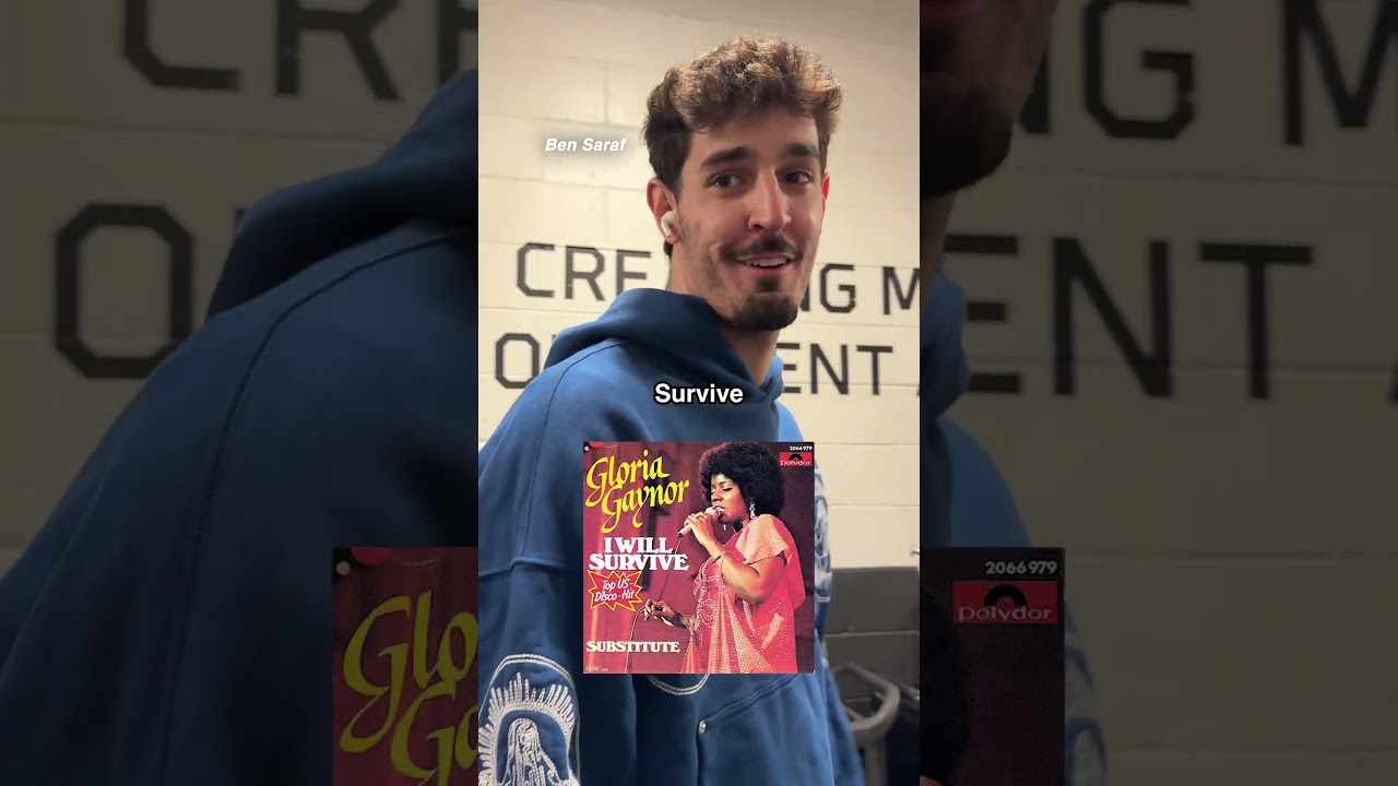 Ben Saraf with an elite karaoke song 🎤🎶 #brooklynnets #question #nba