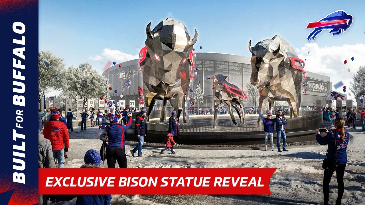 Exclusive Reveal: The Buffalo Bills Bison Statues | Behind the Scenes