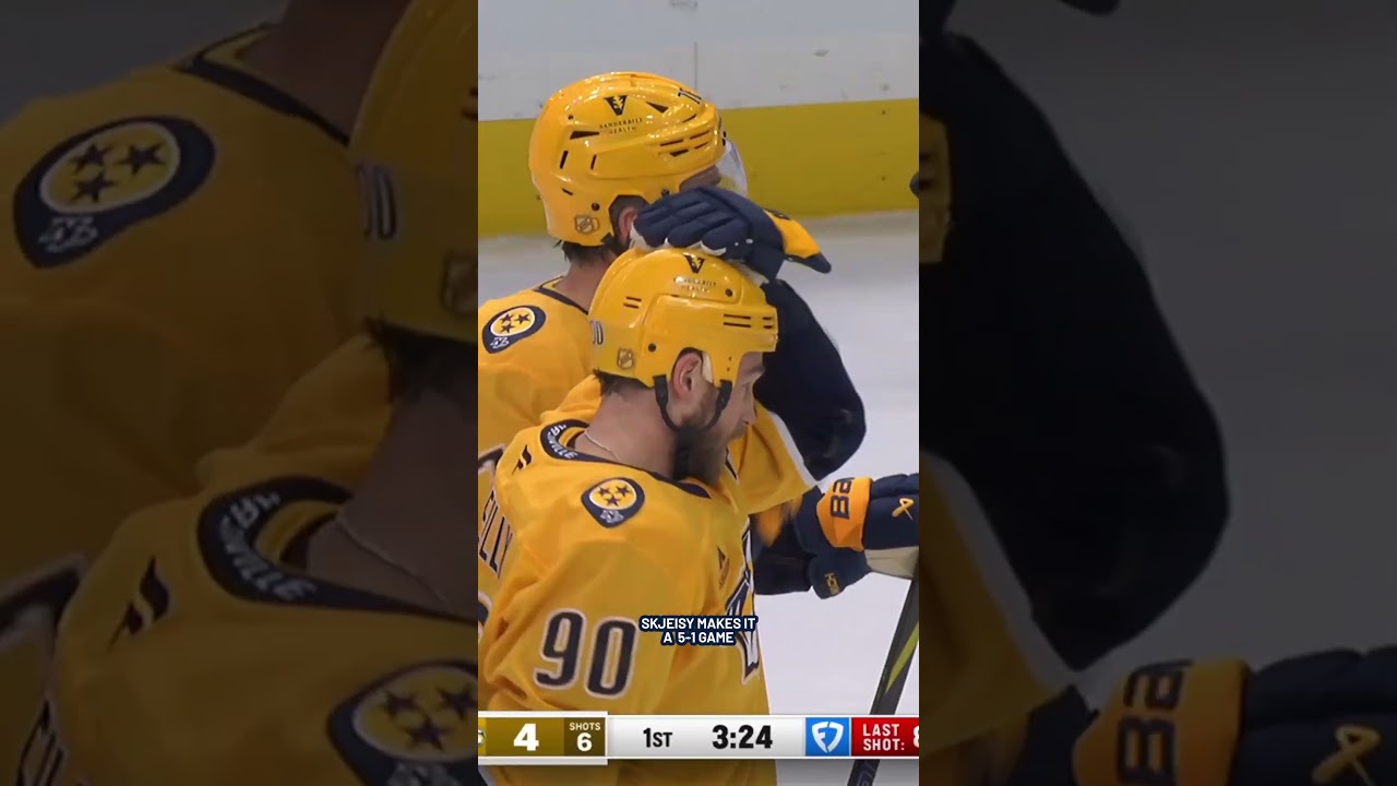 Skjeisy makes it a 5-1 game in the FIRST 🤯 #predsnhl