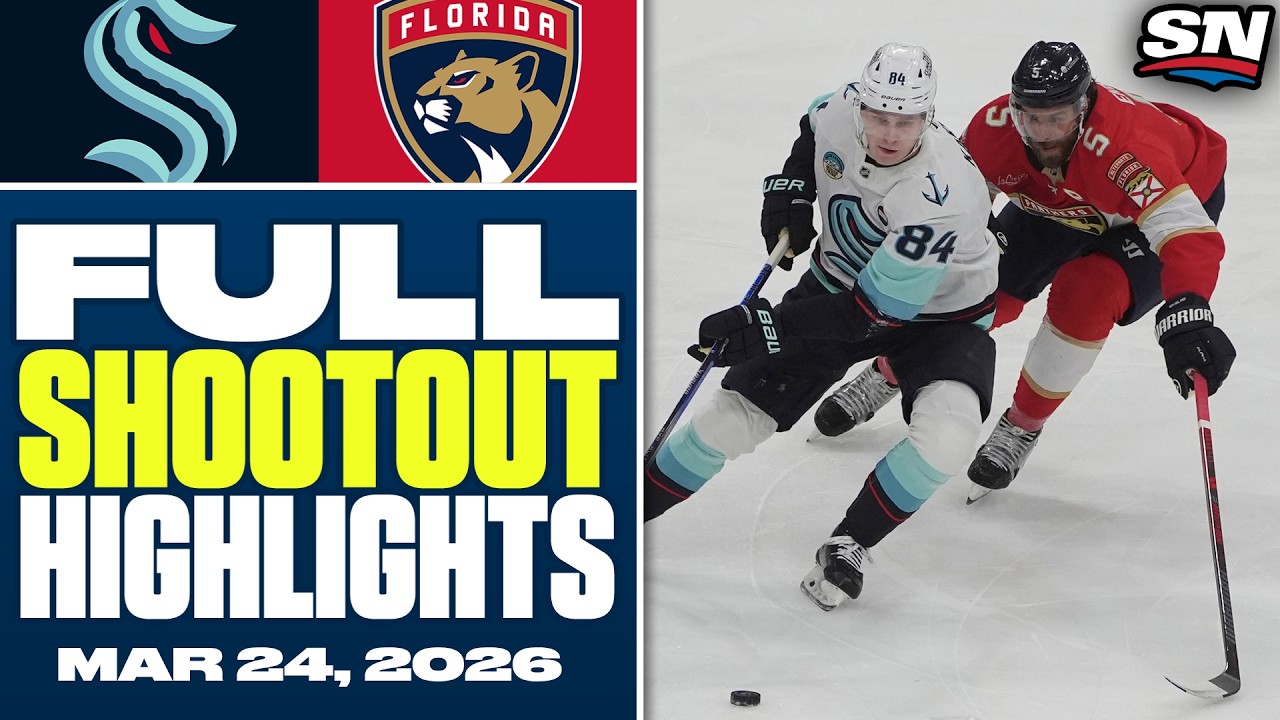 Seattle Kraken at Florida Panthers | FULL Shootout Highlights - March 24, 2026