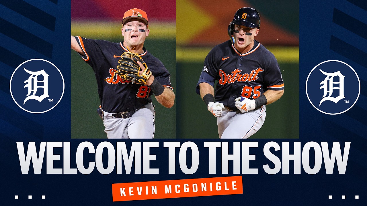 MLB’s No. 2 prospect Kevin McGonigle makes Tigers’ Opening Day roster! (Road to the Show highlights)