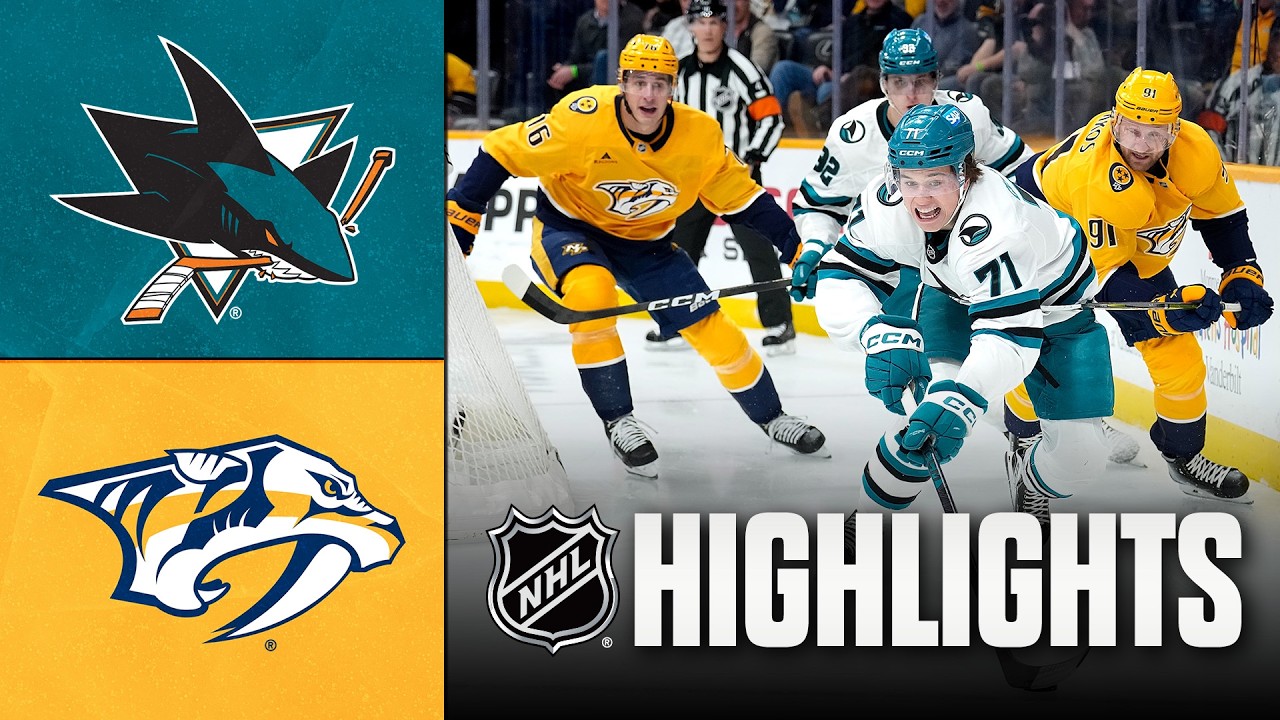 Sharks vs. Predators | NHL Highlights | March 24, 2026