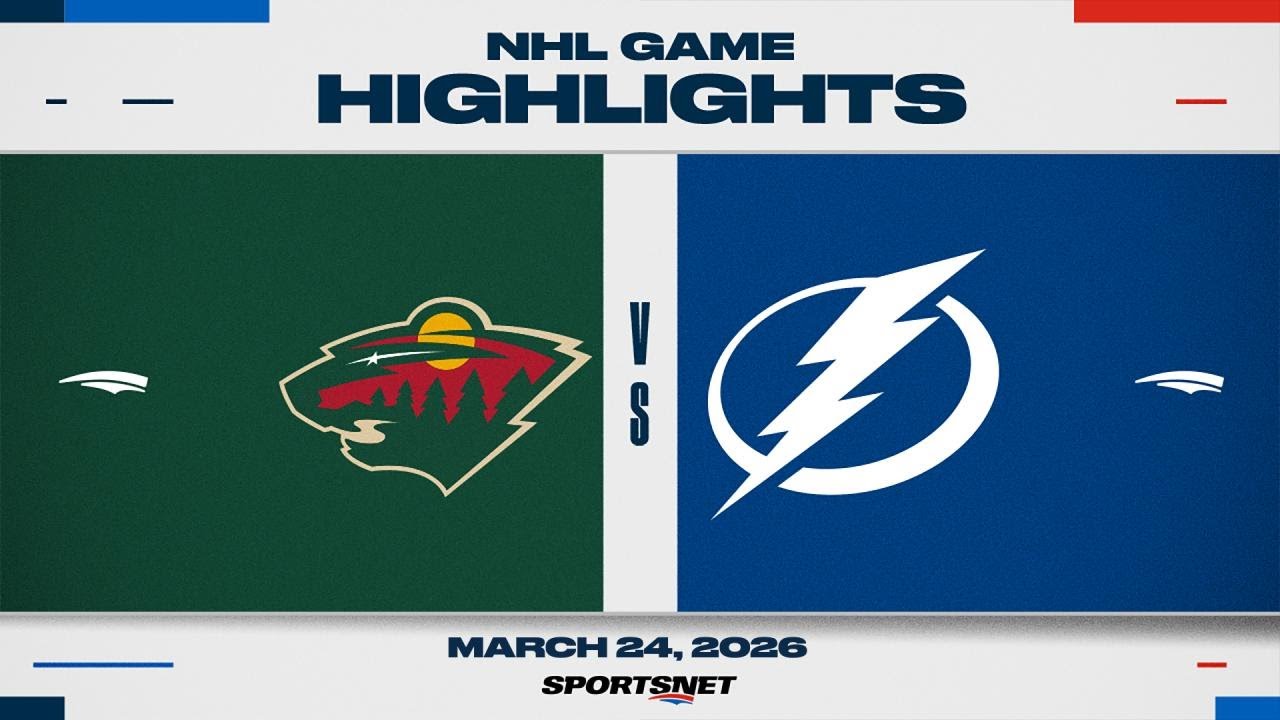 NHL Highlights | Wild vs. Lightning - March 24, 2026