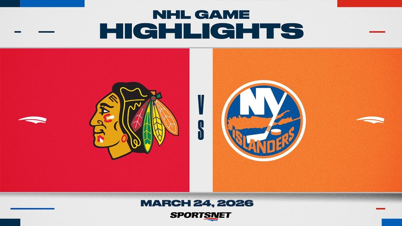 NHL Highlights | Blackhawks vs. Islanders - March 24, 2026