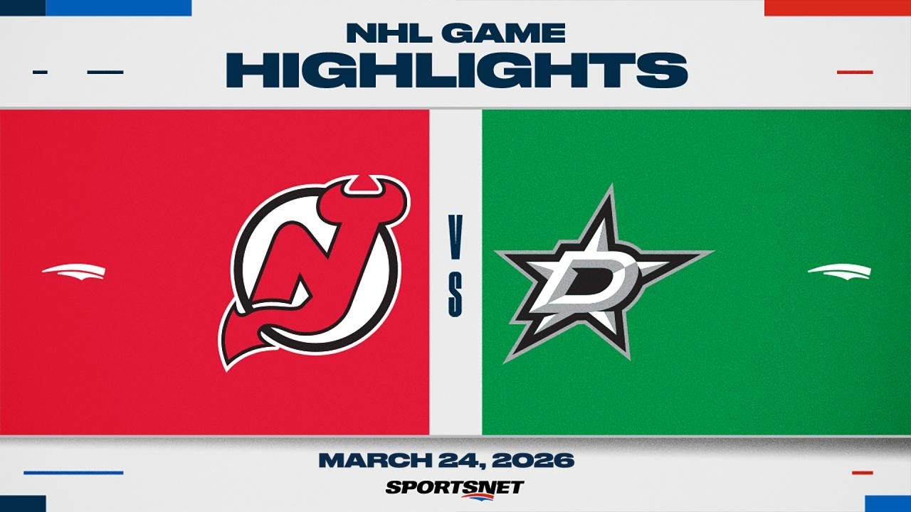 NHL Highlights | Devils vs. Stars - March 24, 2026