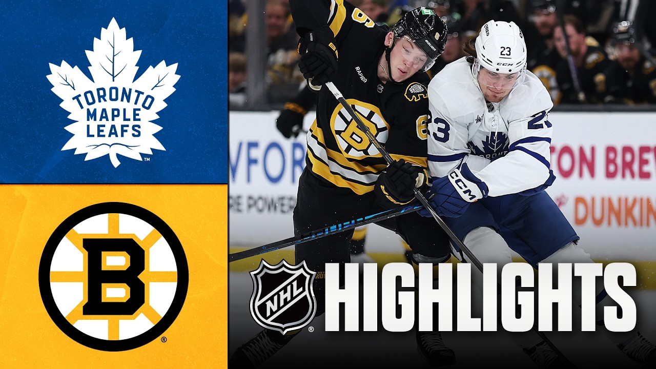 Maple Leafs vs. Bruins | NHL Highlights | March 24, 2026