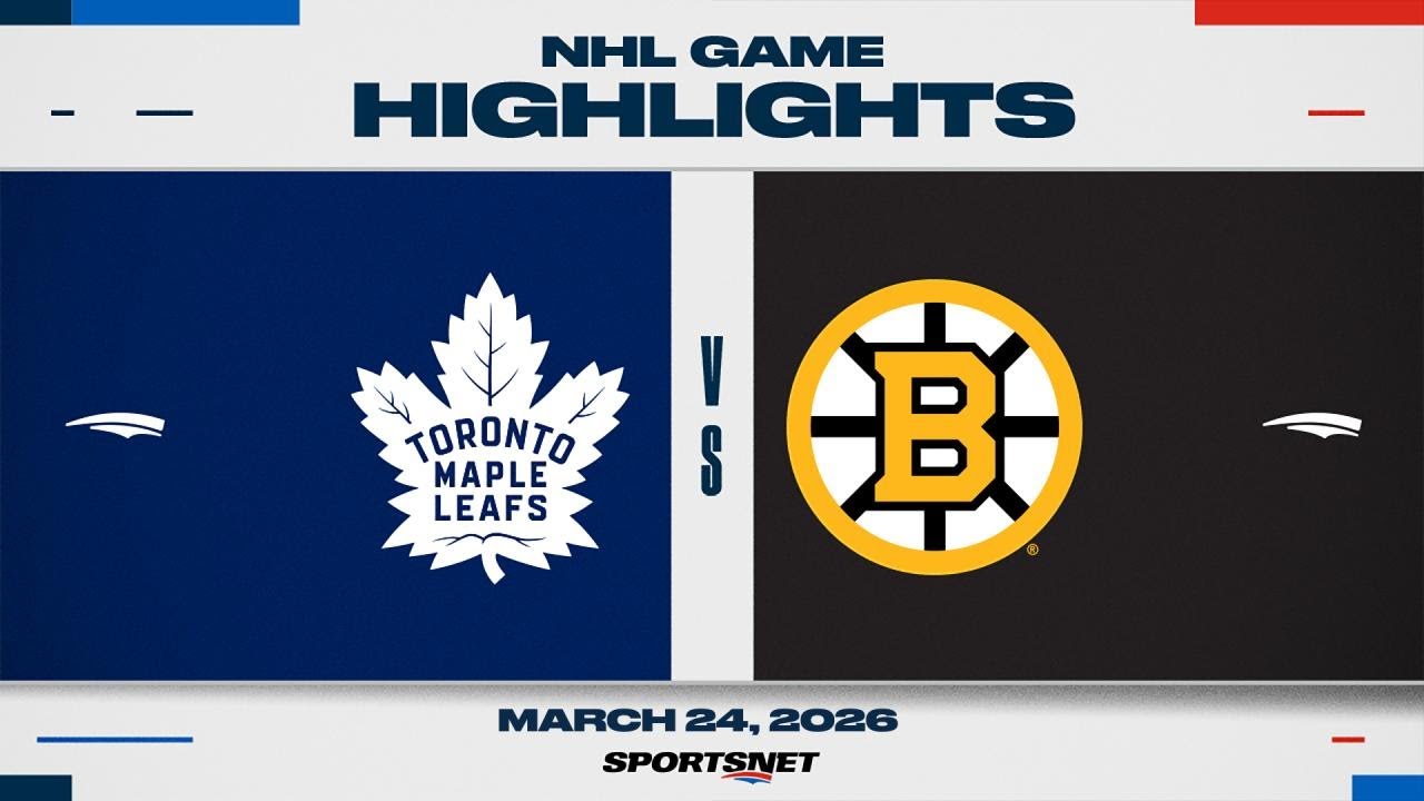 NHL Highlights | Maple Leafs vs. Bruins - March 24, 2026