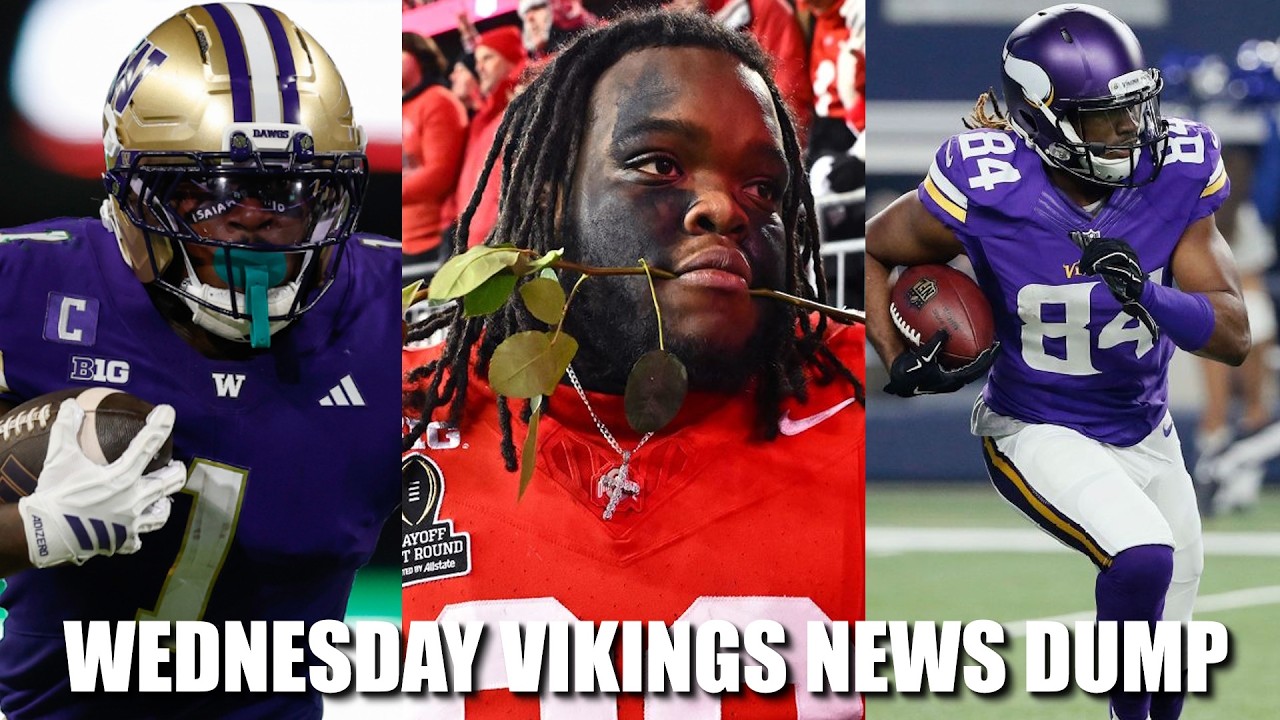 Minnesota Vikings News Dump (3.25.2026) | Meeting with Coleman, Ohio State Pro Day, Kickoff Change?