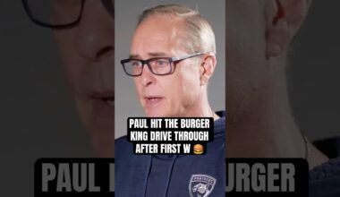 Paul hit the Burger King drive through after his first coaching win 🍔