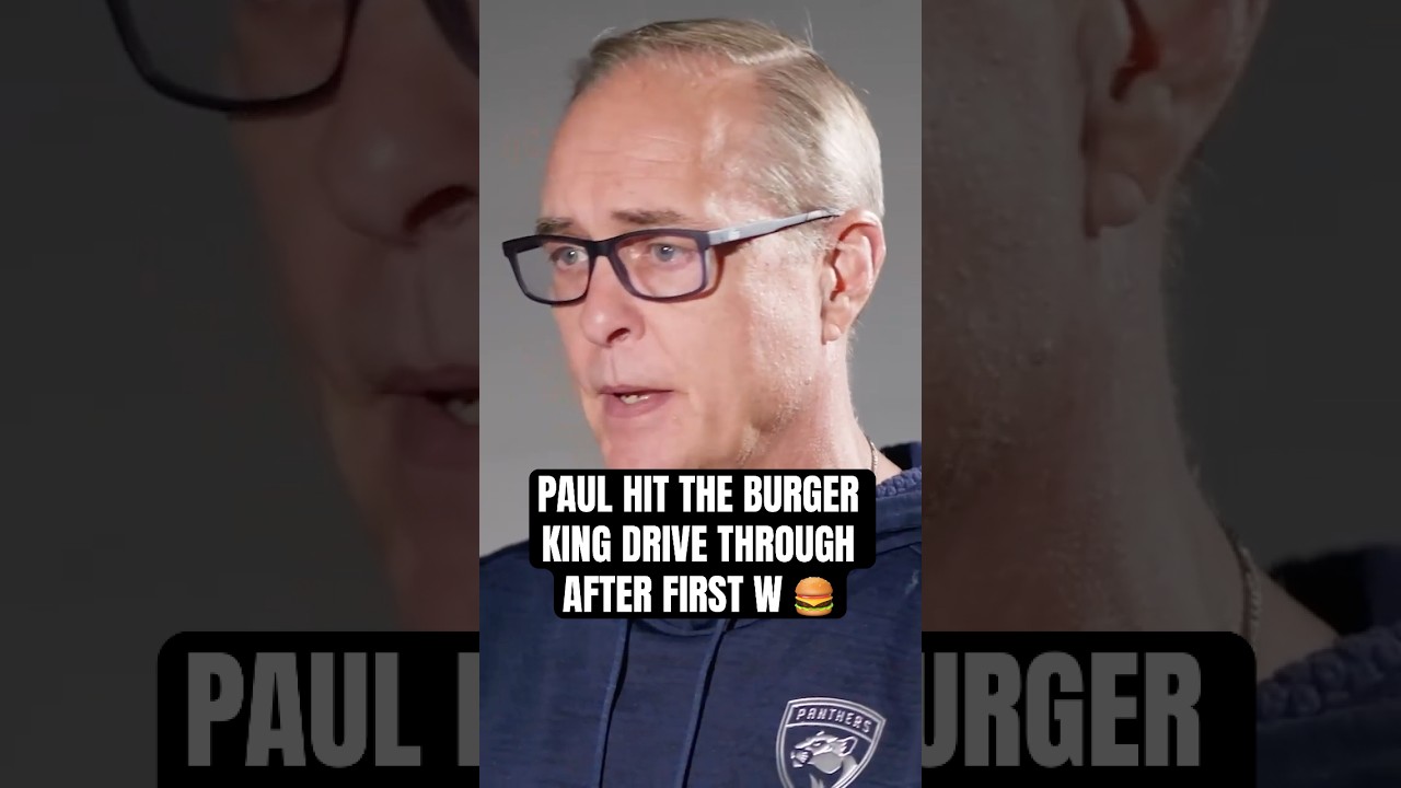 Paul hit the Burger King drive through after his first coaching win 🍔