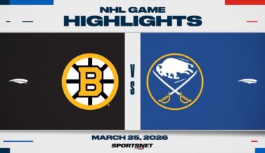 NHL Highlights | Bruins vs. Sabres - March 25, 2026